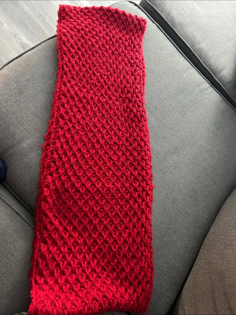 Old Navy Chunky Red Scarf